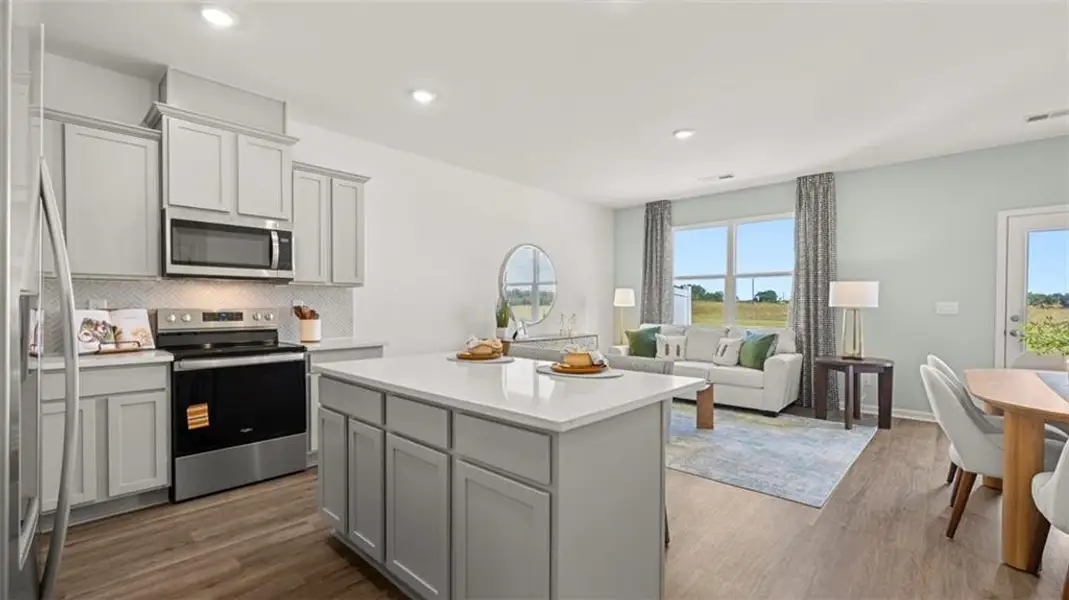 Furnished interior view inside a new home in The Gables at Agricultural Village, Perry (Image 36).