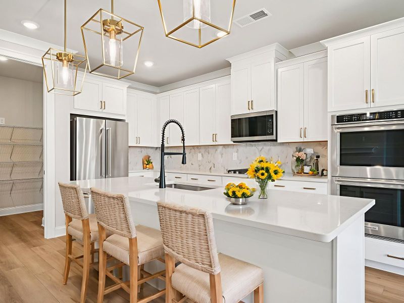 Furnished interior view inside a new home in Vines at Mill Creek - Legacy Series, Braselton (Image 4).