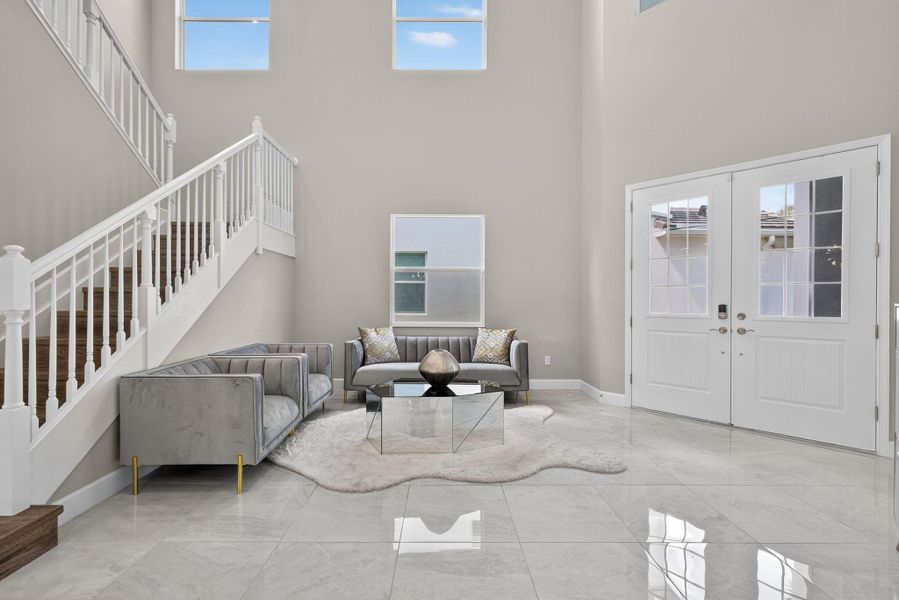 Furnished interior view inside a new home in , The Acreage (Image 12).