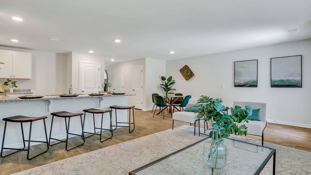 Furnished interior view inside a new home in The Pines at New Hampstead, Bloomingdale (Image 11).