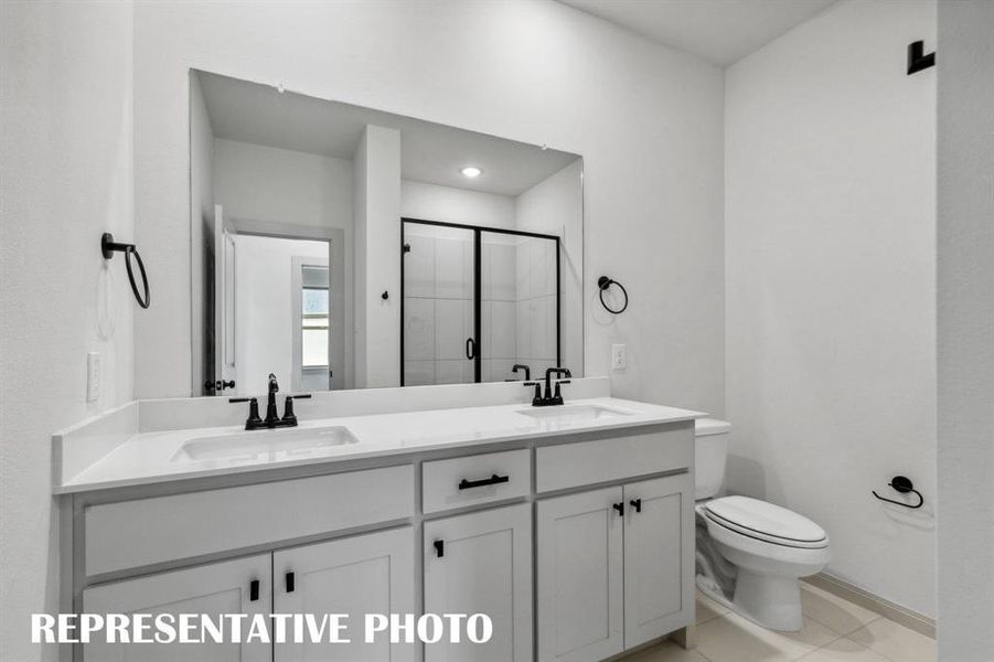 Friends and family will feel right at home in any of the beautifully finished guest baths in our Giselle plan. REPRESENTATIVE PHOTO Friends and family will feel right at home in any of the beautifully finished guest baths in our Giselle plan. REPRESENTATIVE PHOTO