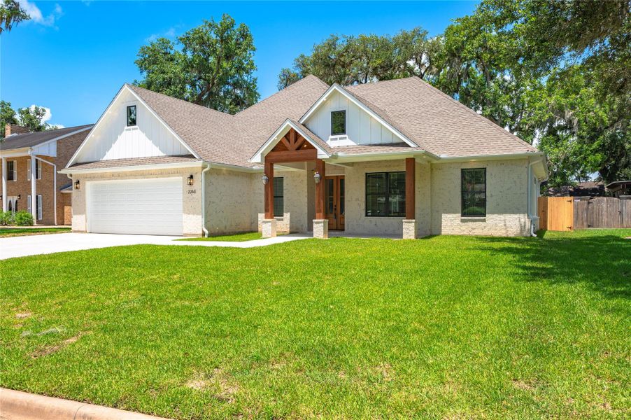 Front exterior of a new home in , West Columbia, TX, highlighting curb appeal (Image 26).