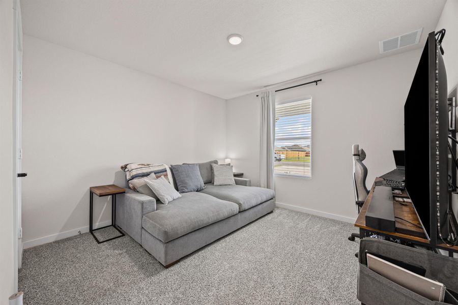 Furnished interior view inside a new home in Hartland Ranch, Lockhart (Image 17). Furnished interior view inside a new home in Hartland Ranch, Lockhart (Image 17).