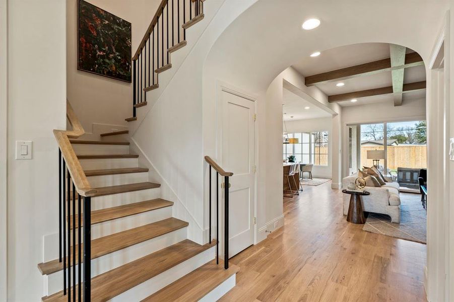 Furnished interior view inside a new home in , Dallas (Image 12).