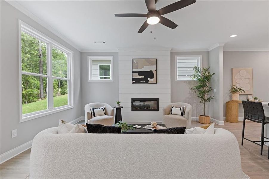 Furnished interior view inside a new home in , Dacula (Image 5). Furnished interior view inside a new home in , Dacula (Image 5).