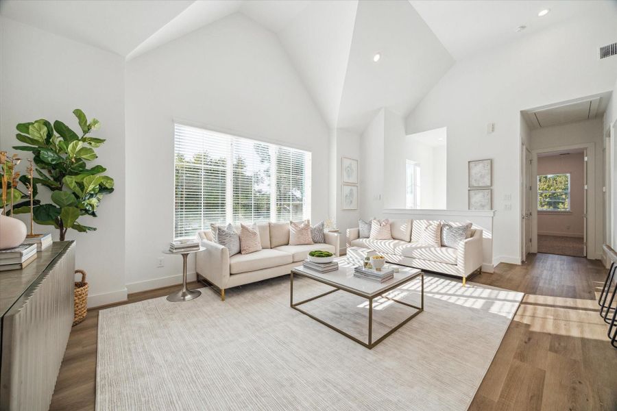 Furnished interior view inside a new home in , Houston (Image 13).