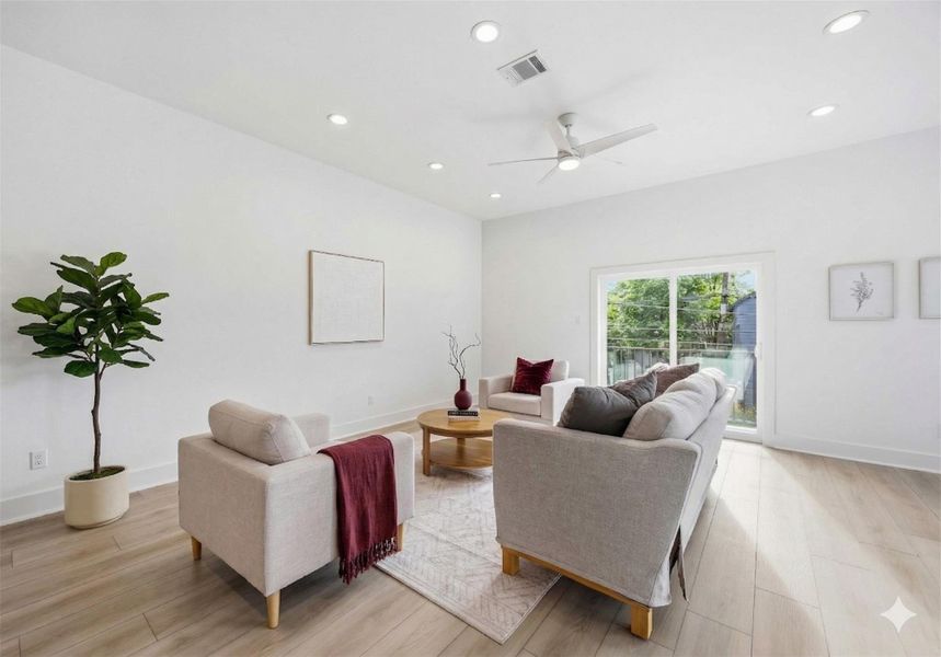 Furnished interior view inside a new home in , Houston (Image 6).