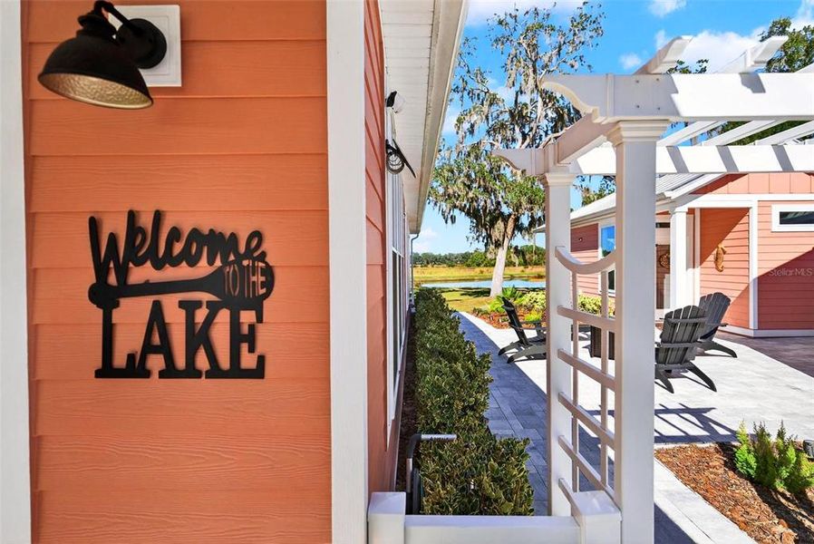 Exterior details and patio area of a home in , Oxford (Image 33).