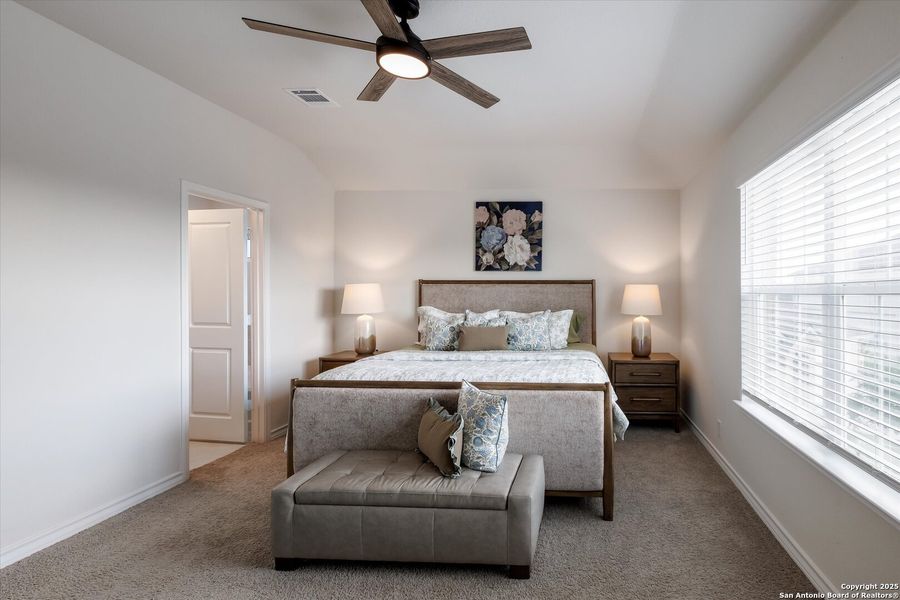 Furnished interior view inside a new home in Red River Ranch, Cibolo (Image 20). Furnished interior view inside a new home in Red River Ranch, Cibolo (Image 20).