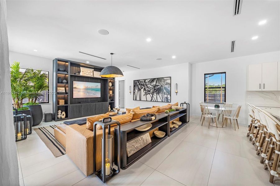 Furnished interior view inside a new home in , Miami (Image 44). Furnished interior view inside a new home in , Miami (Image 44).