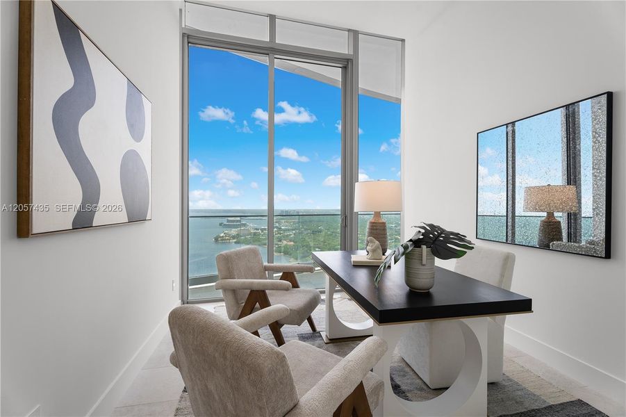 Furnished interior view inside a new home in , Miami (Image 17). Furnished interior view inside a new home in , Miami (Image 17).