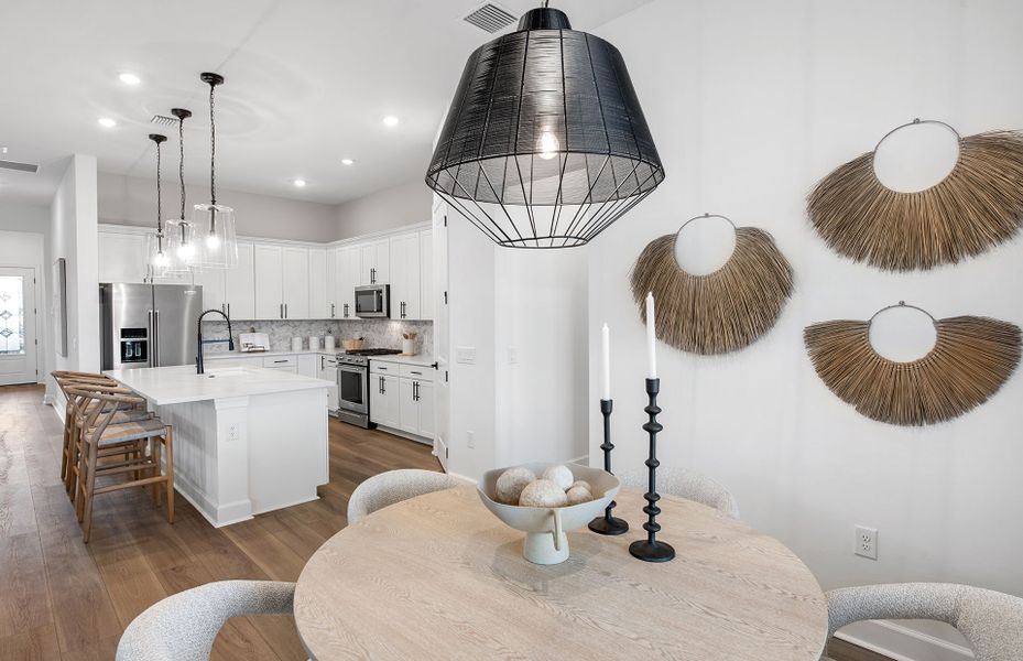 Cafe located off the kitchen Cafe located off the kitchen