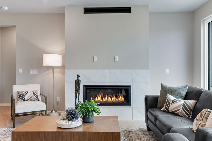 Furnished interior view inside a new home in Reunion, Commerce City (Image 6).