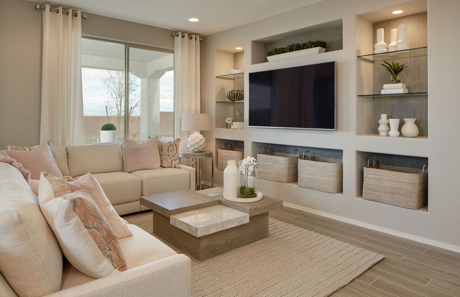 Representative furnished interior of a home built from the Traverse by Del Webb in Sun City Festival, Buckeye (Image 8). Representative furnished interior of a home built from the Traverse by Del Webb in Sun City Festival, Buckeye (Image 8).