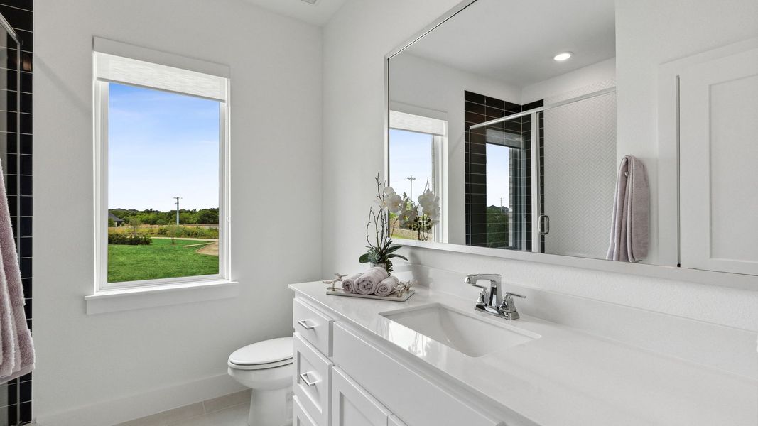 Representative furnished interior of a home built from the Hudson II by Southgate Homes in Windsong Ranch 71' Series, Prosper (Image 35).