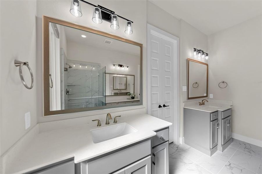 Furnished interior view inside a new home in , Frisco (Image 23).