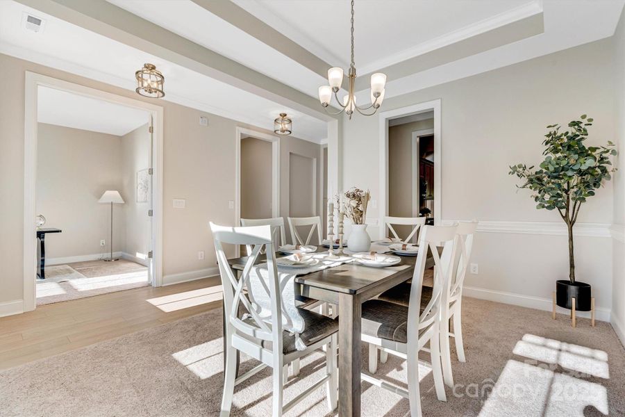 Furnished interior view inside a new home in , Charlotte (Image 12). Furnished interior view inside a new home in , Charlotte (Image 12).