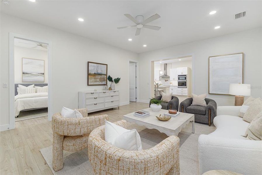 Furnished interior view inside a new home in , Bartow (Image 6). Furnished interior view inside a new home in , Bartow (Image 6).