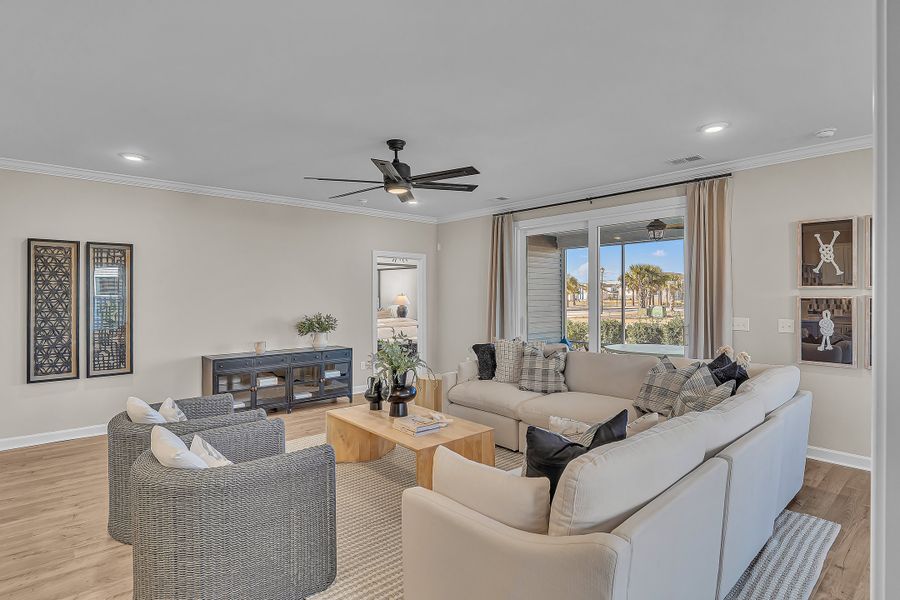 Furnished interior view inside a new home in Bridgewater - Shorehaven Village, Little River (Image 14).