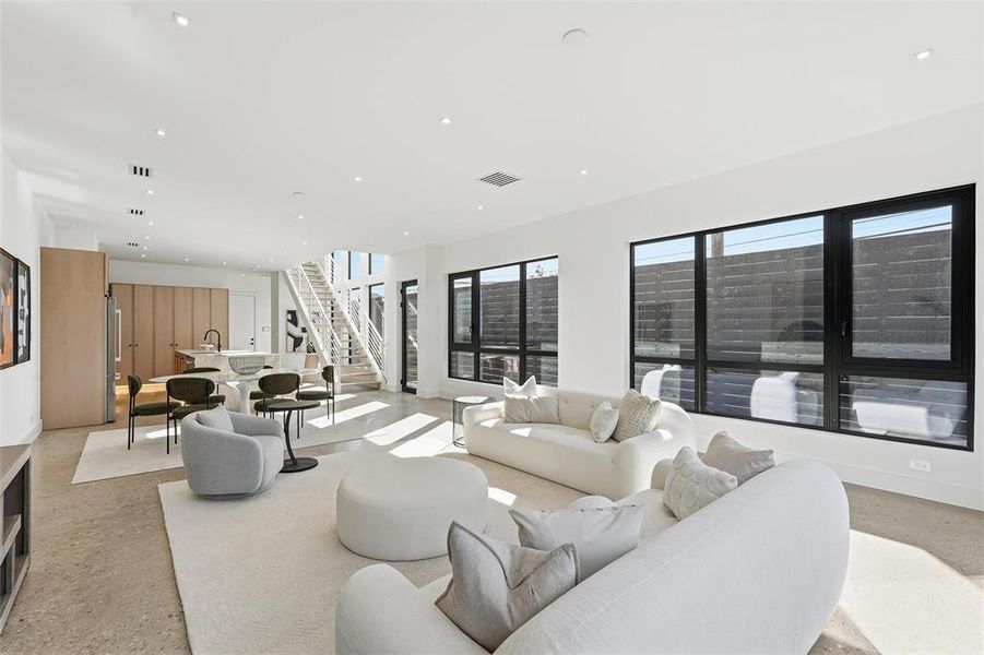 Furnished interior view inside a new home in , Dallas (Image 6). Furnished interior view inside a new home in , Dallas (Image 6).