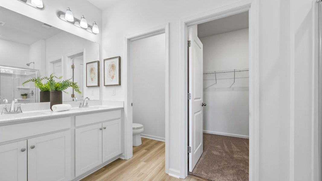 Representative furnished interior of a home built from the Easton by DRB Homes in Bluffs at Sun Colony, Longs (Image 10).