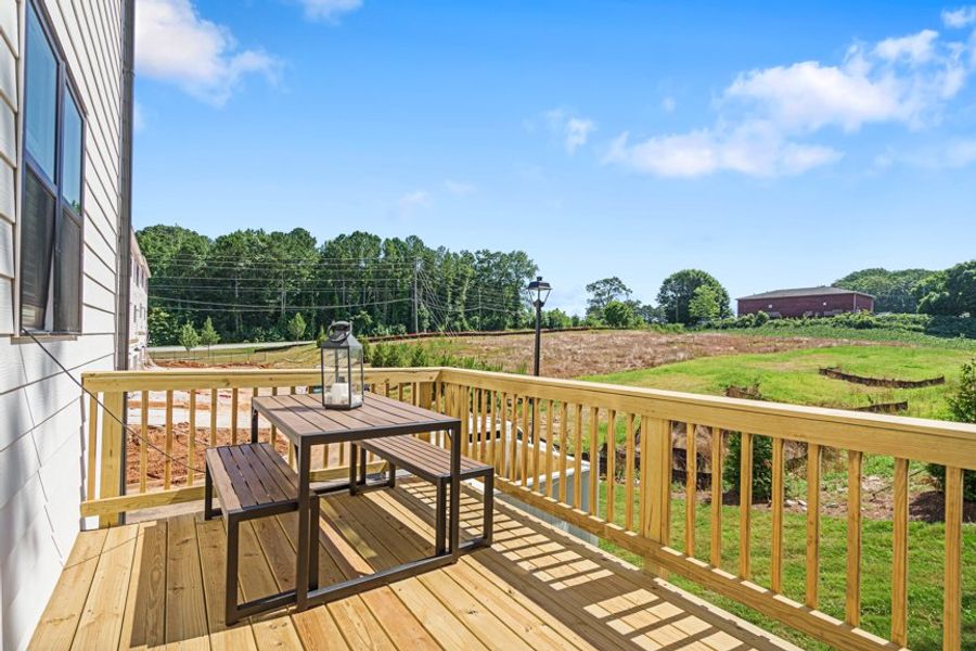 Exterior details and patio area of a home in Rosewood Farm, Lawrenceville (Image 24).