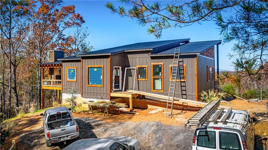 Exterior details and patio area of a home in , Blue Ridge (Image 8).