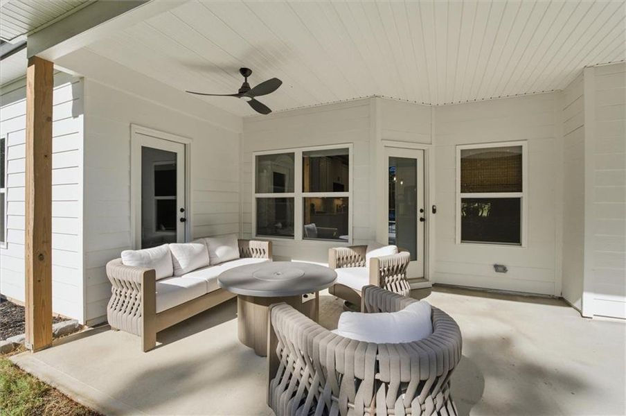 Exterior details and patio area of a home in , Rockmart (Image 4). Exterior details and patio area of a home in , Rockmart (Image 4).