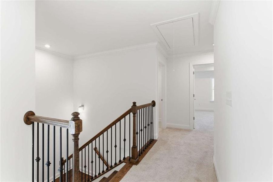 Spacious, unfurnished interior of a new home in The Estates at Hurricane Pointe, Douglasville (Image 27). Spacious, unfurnished interior of a new home in The Estates at Hurricane Pointe, Douglasville (Image 27).