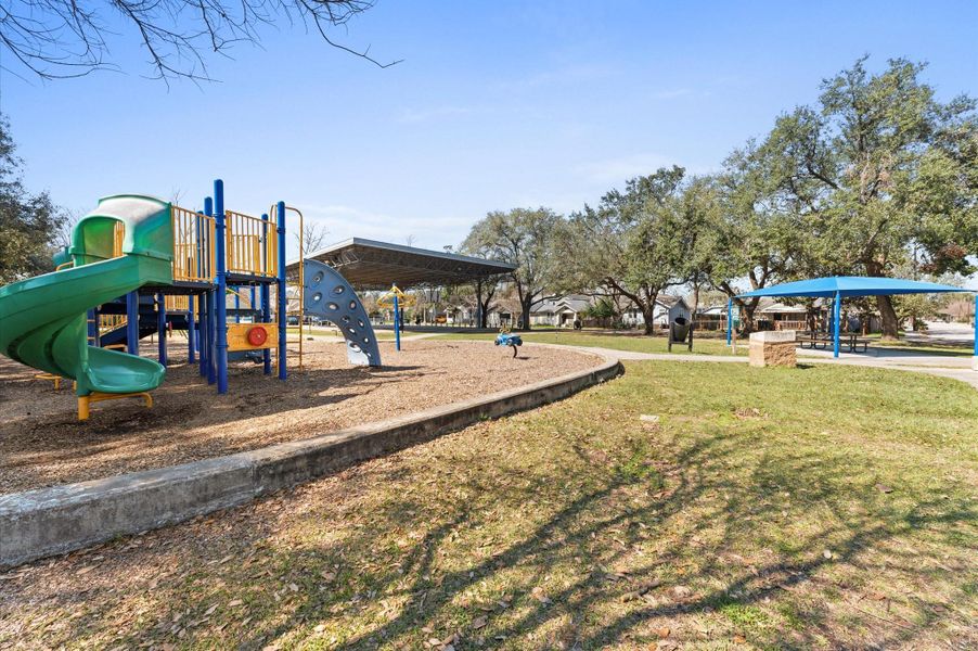 Well maintained playground at Halbert Park also includes a tennis court and two basketball courts, Well maintained playground at Halbert Park also includes a tennis court and two basketball courts,