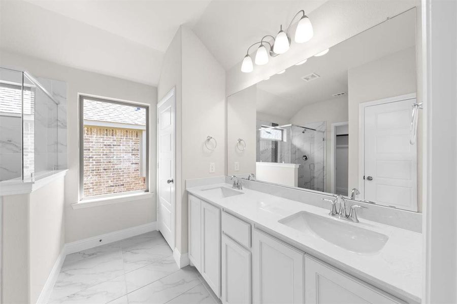 Representative furnished interior of a home built from the Corrigan by Pacesetter Homes in Elevon, Lavon (Image 14).