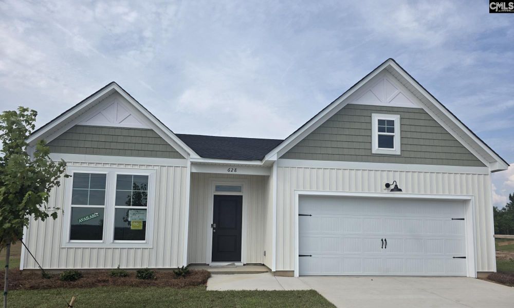 Front exterior of a new home in Old Charleston Estates, Pelion, SC, highlighting curb appeal (Image 2). Front exterior of a new home in Old Charleston Estates, Pelion, SC, highlighting curb appeal (Image 2).