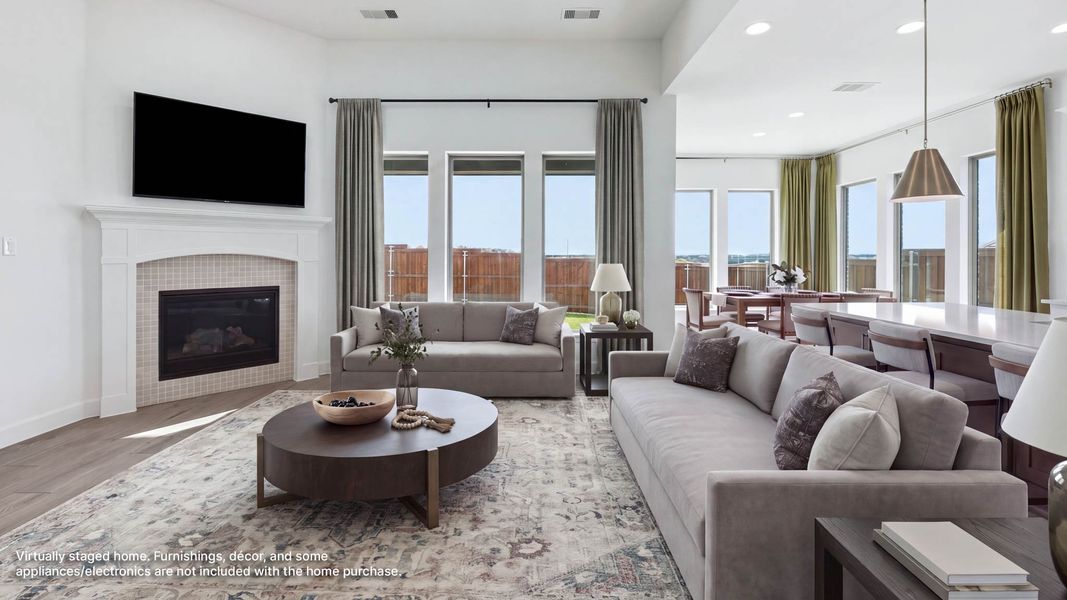 Furnished interior view inside a new home in Terraces, Rockwall (Image 7).