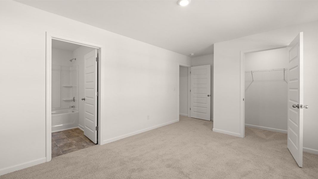 Representative unfurnished interior of a home built from the Mansfield by D.R. Horton in Brooks Station, Dacula (Image 34).