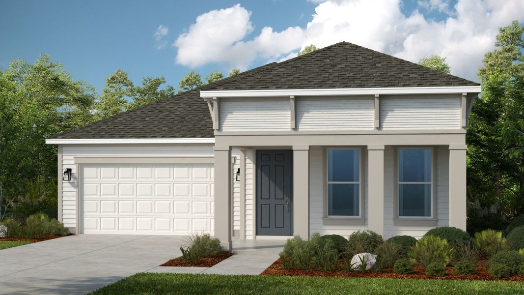Representative exterior photo of a completed home built from the Biloxi by Taylor Morrison in Colbert Landings, Palm Coast, FL (Image 2). Representative exterior photo of a completed home built from the Biloxi by Taylor Morrison in Colbert Landings, Palm Coast, FL (Image 2).