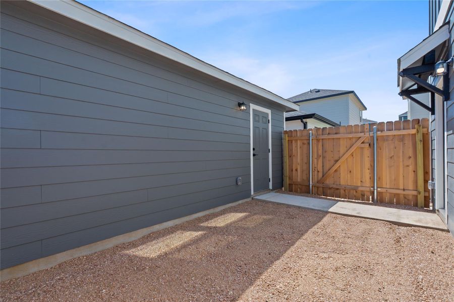Front exterior of a new home in Retreat at Hero Way, Leander, TX, highlighting curb appeal (Image 21).