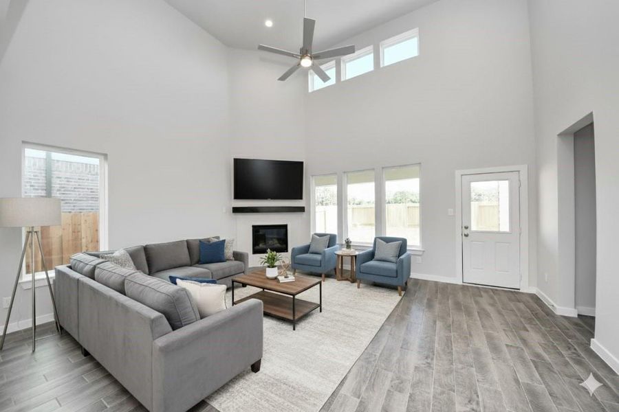 Virtually Staged - Living Room. Sample photo of completed home with similar floor plan. Actual colors and selections may vary. Virtually Staged - Living Room. Sample photo of completed home with similar floor plan. Actual colors and selections may vary.