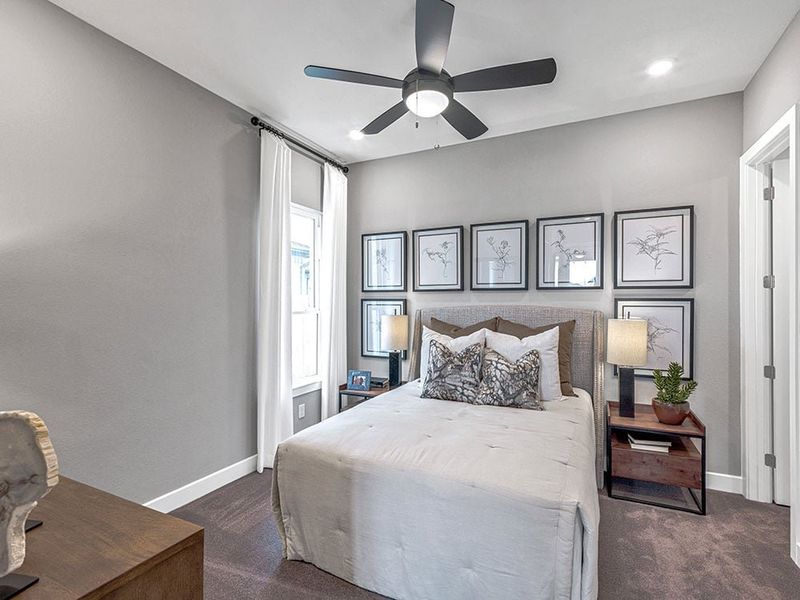 Furnished interior view inside a new home in Avalon at Cypress, Cypress (Image 13).