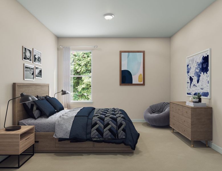 Representative furnished interior of a home built from the Tanager by Tri Pointe Homes in Oakhill Reserve, Tomball (Image 16).