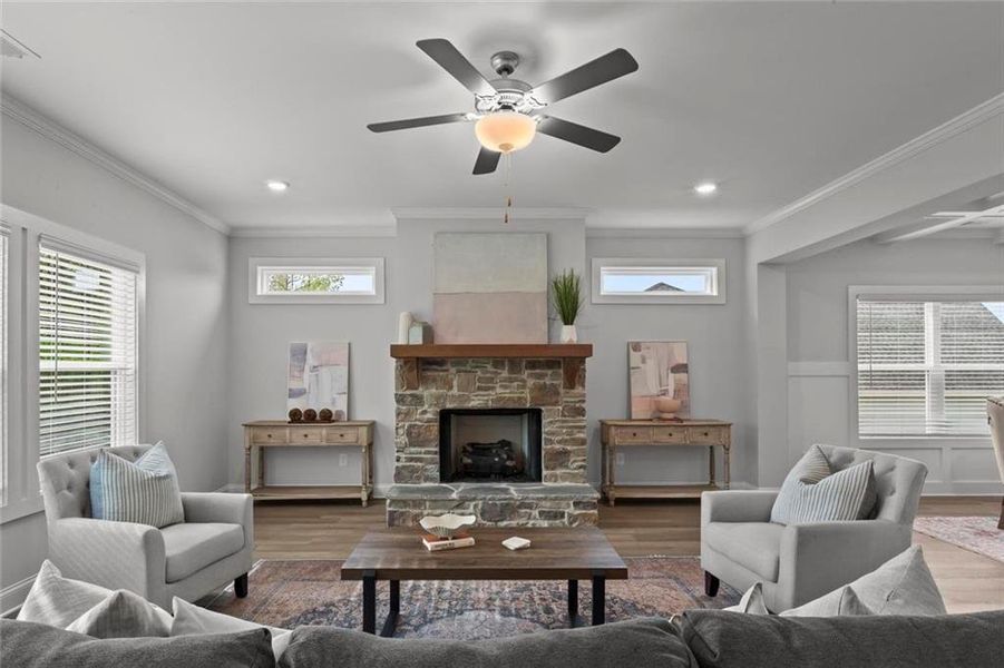 Furnished interior view inside a new home in , Dallas (Image 15).