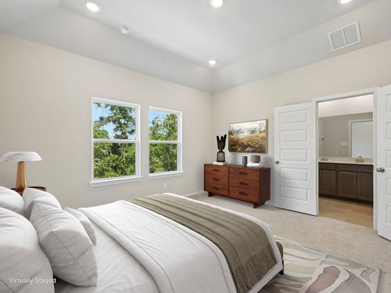 Furnished interior view inside a new home in Pinewood Trails - City Series, Atascocita (Image 7).