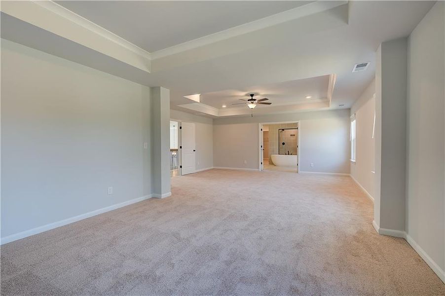 Spacious, unfurnished interior of a new home in Cambria at Traditions, Hampton (Image 28). Spacious, unfurnished interior of a new home in Cambria at Traditions, Hampton (Image 28).