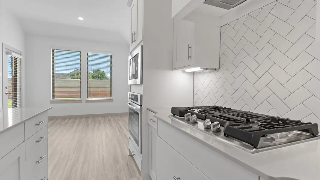 Furnished interior in a model home at Davis Harbor in League City (Image 19).