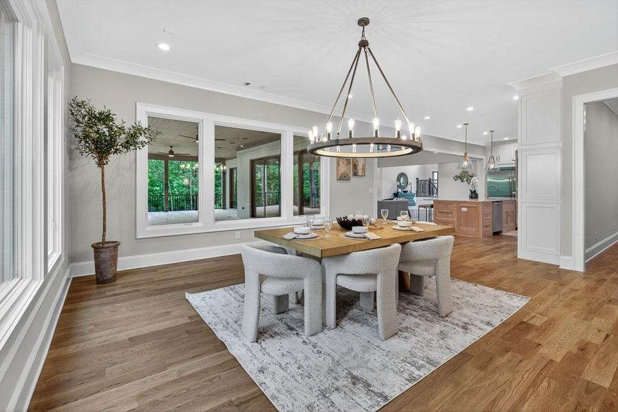 Furnished interior view inside a new home in , Newnan (Image 22).