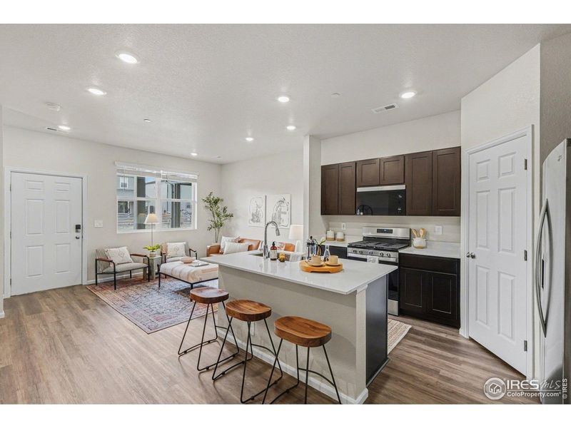 Furnished interior view inside a new home in Poudre Heights: The Meadow Collection, Windsor (Image 29).