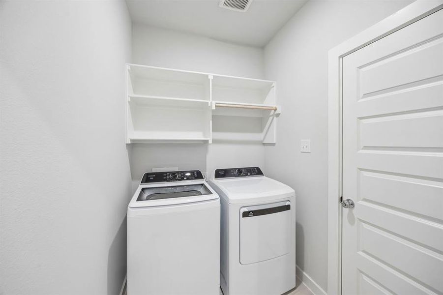 Utility Room in the Mesquite home plan by Trophy Signature Homes – REPRESENTATIVE PHOTO Utility Room in the Mesquite home plan by Trophy Signature Homes – REPRESENTATIVE PHOTO