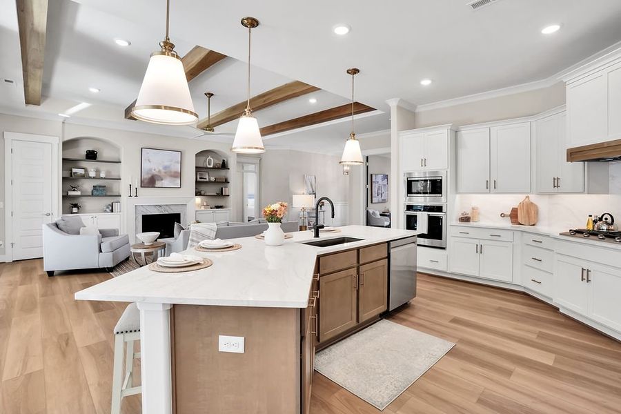 Furnished interior view inside a new home in The Bluffs On the Cape Fear, Leland (Image 17).