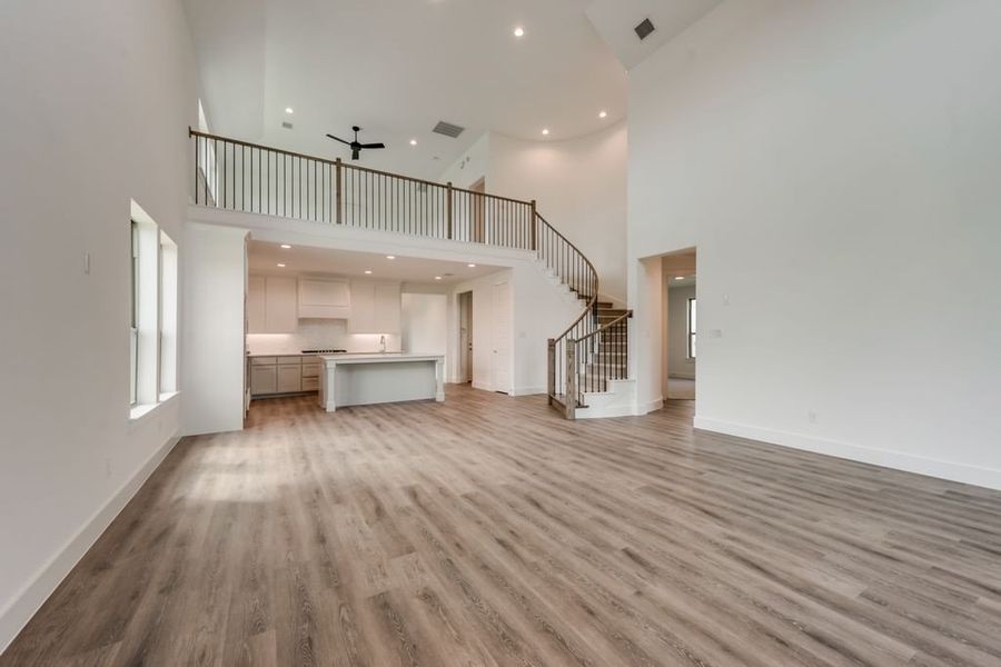 Representative unfurnished interior of a home built from the Meridian - SH 4439 by Shaddock Homes in Grand Oaks at Green Meadows - 50', Celina (Image 11). Representative unfurnished interior of a home built from the Meridian - SH 4439 by Shaddock Homes in Grand Oaks at Green Meadows - 50', Celina (Image 11).