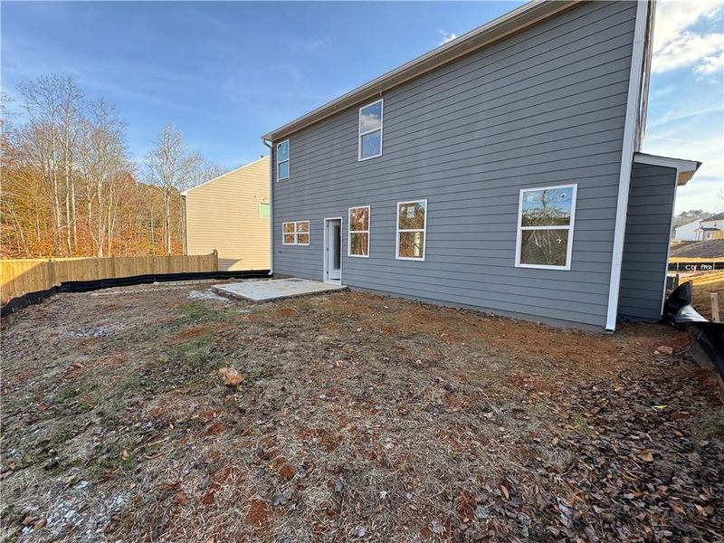 Exterior details and patio area of a home in The Reserve at Willow Oaks, Canton (Image 1).