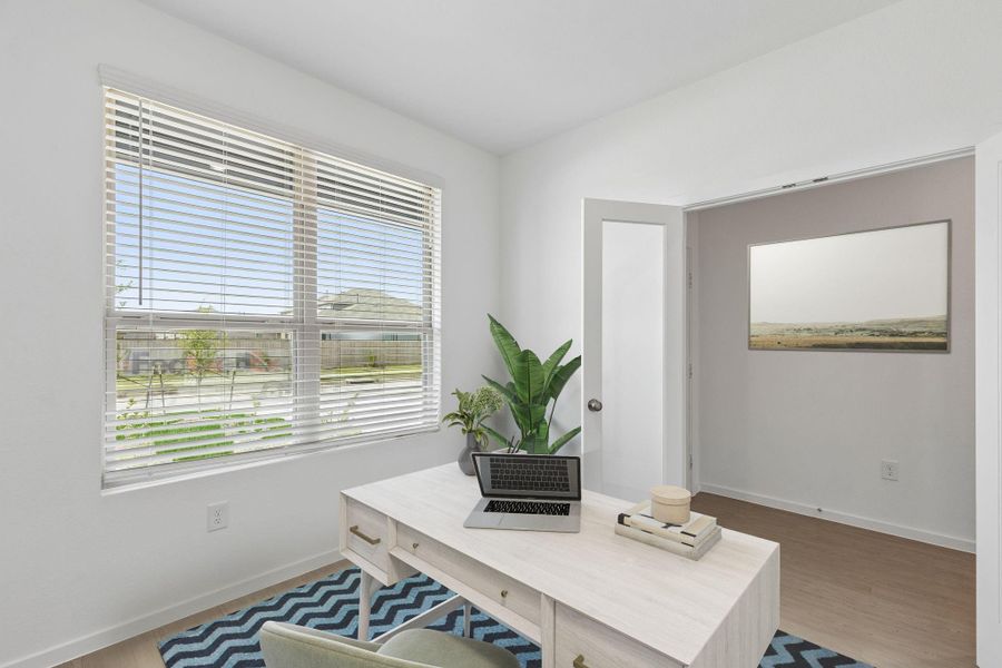 Furnished interior view inside a new home in Mavera, Conroe (Image 8).